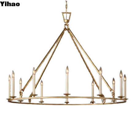 82-265 Volts Barnhouse Farmhouse Vintage Antique Hanging Lamp Brass Pendant Light 60 Watts