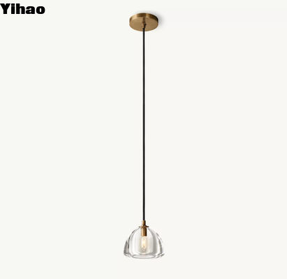 Buy Metal Glass Hemisphere Suspended Pendant Light 110-220 Volts online manufacture