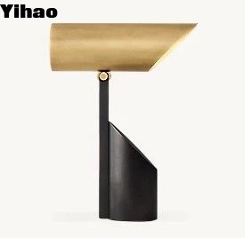 Buy 150 Degree Swivels Up Solid Brass Tubing Bedside Table Lamps For Living Room online manufacture