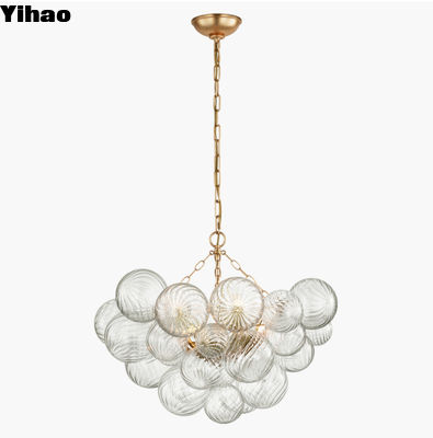 Buy Talia Medium Brass/Glass Shades Ceiling Light Chandelier with Plug In Pendant Light online manufacture