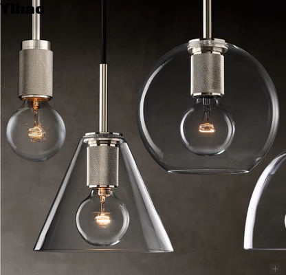 Buy Adjustable Height Metal LED Pendant Light Modern Style Nickel/Brass/Bronze Finish online manufacture