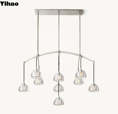 Buy Glass Style Golden Modern Crystal Chandelier with Demension D 122cm online manufacture
