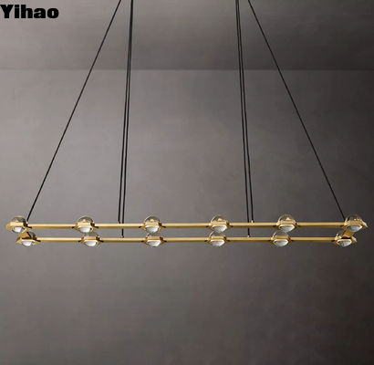 Buy 12 Heads Decorative Rectangular Modern Chandelier for Indoor Living Room online manufacture