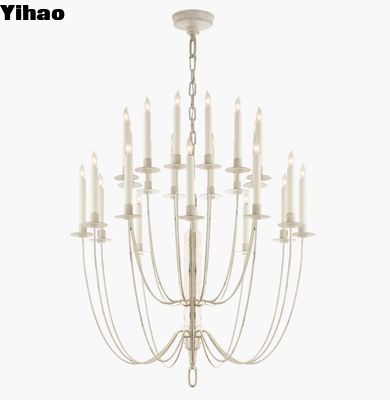 buy TOB 5205 Erika Two-Tier Chandelier Belgian White / Aged Lron Brass Crystal Chandelier online manufacture