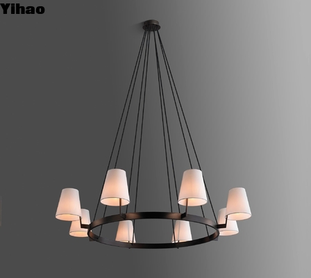 Buy Corniche Modern Brass Circular Chandelier with Adjustable Height for Indoor Rooms online manufacture