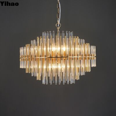 buy Luxury Brass Crystal Chandelier with Customized Designs 3500K Warm White LED and 50000 Hours Lifespan online manufacture