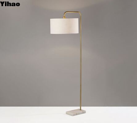 buy Modern Brass Floor Lamp with Warm White 3500K LED Light and Dimmable Function for Living Room online manufacture