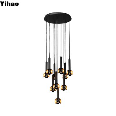 buy Brass Body Adjustable Height Suspended Pendant Light with 50000 Hours Lifespan for Modern Living Room online manufacture