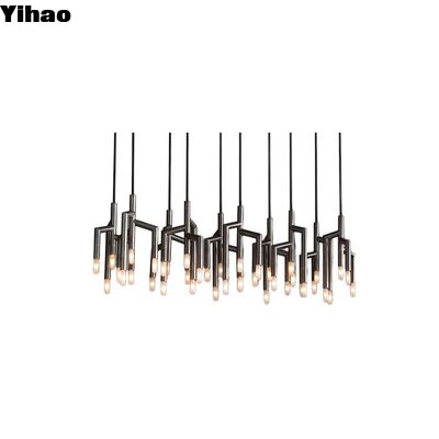 buy Brass Body Adjustable Height Suspended Pendant Light with 50000 Hours Lifespan for Modern Living Room online manufacture