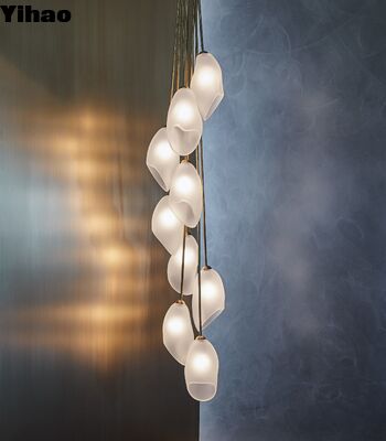 buy Brass Body Adjustable Height Pendant Light with 2700K Warm White LED for Modern Living Room online manufacture