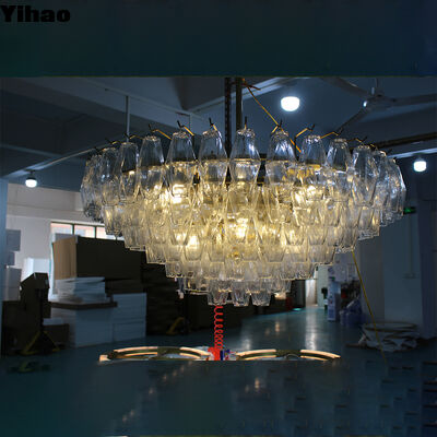 buy Brass Body Chandelier with 3500K Warm White LED and Pure Handmade Design for Luxury Spaces online manufacture