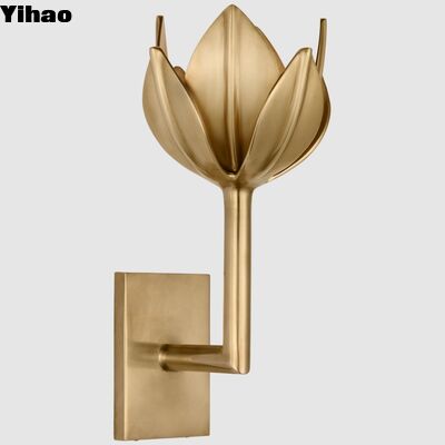 buy Modern Luxury Copper Body E26 LED Wall Sconce with 30000 Hours Lifespan for Home Decor online manufacture