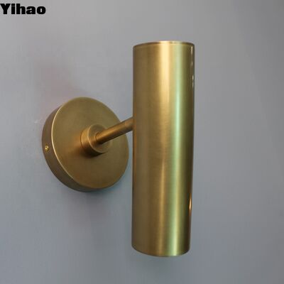 buy Modern Minimalist Brass Body Wall Lamp with 3500K Warm White Light for Living Room and Bedroom online manufacture