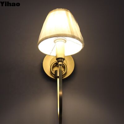 buy Modern Brass Wall Lamp with 3500K Warm White Light for Living Room Decoration online manufacture
