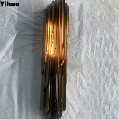 buy Brass Material Modern Design Wall Lamp with 3500K Warm White LED Light for Living Room online manufacture