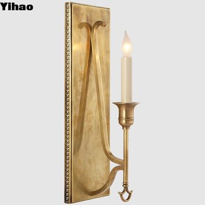 buy Copper Material Wall Lamp with 2700K Warm White Light and 30000 Hours Lifespan for Living Room online manufacture