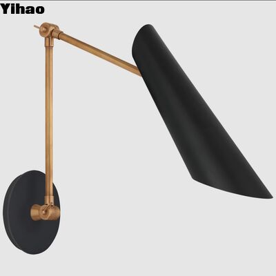 buy Modern Brass Wall Lamp with 2700K Warm White Light and 30000 Hours Lifespan for Living Room online manufacture