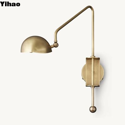 buy Modern Design Copper Wall Lamp with 2700K Warm White Light for Living Room Decoration online manufacture