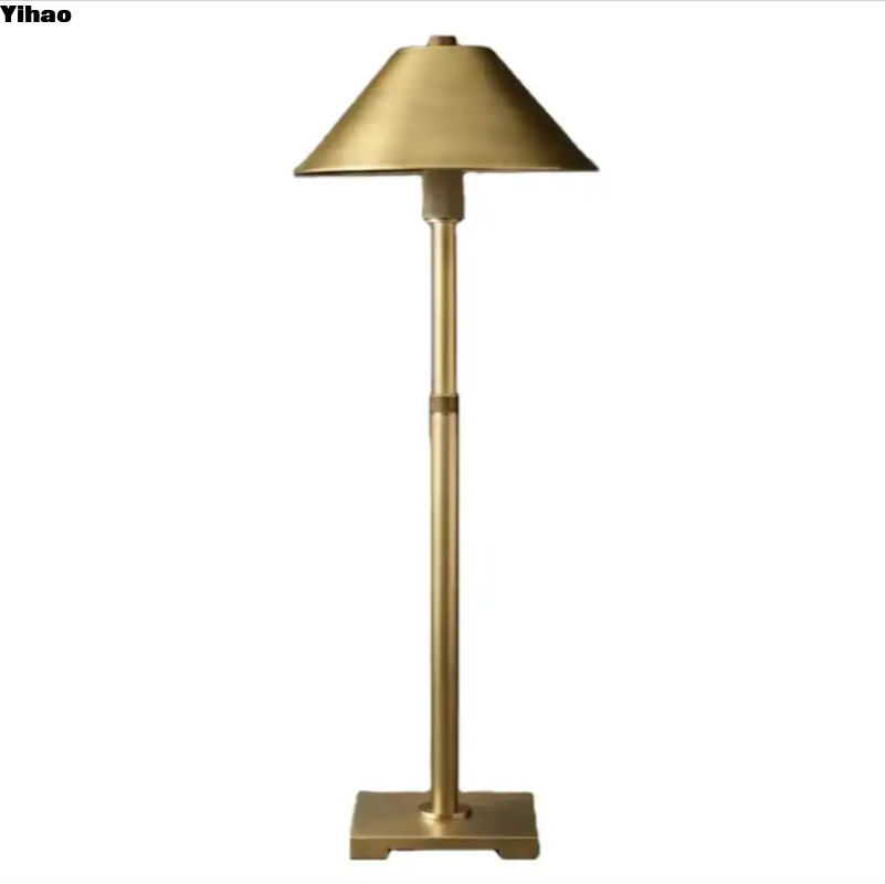 E26 / Candelabra Hardwired Rechargeable Brass Table Lamp Brass LED Desk Lamp