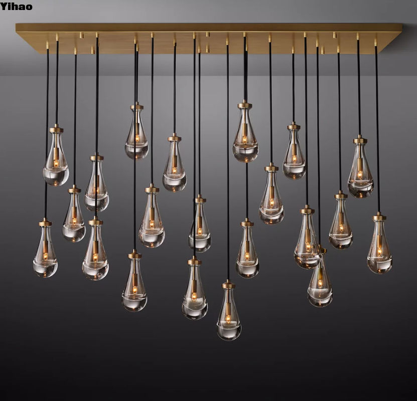 E12 Bulbs Large Brass Restoration Hardware Lighting Chandelier