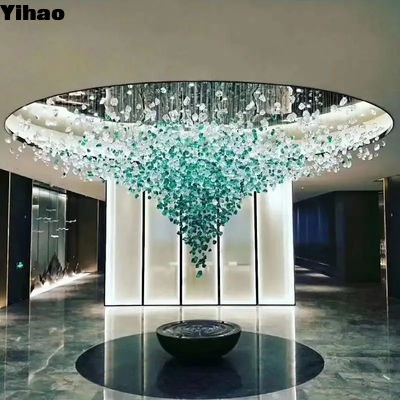 Custom Modern Hotel Lobby Chandelier LED Lighting Elegant Design