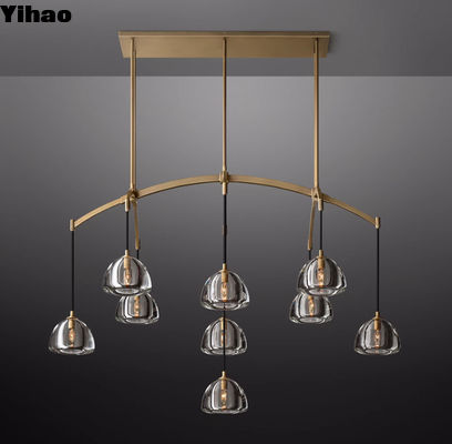 Antique Gold Ceiling Light Chandelier For Living Room / Dining Room / Bedroom