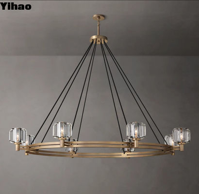 K9 Glass Custom Large Chandelier