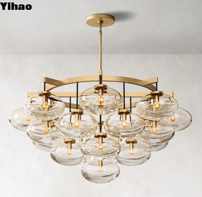 Classic RH Chandelier Upward / Downward Cabrette Round Chandelier 48''