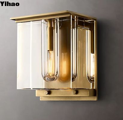 25W Sand Cast Brass Modern Indoor Wall Sconces For Living Room