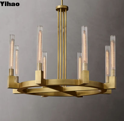 Antique Bronze Vintage Farmhouse Chandelier With E12 / Candelabra Bulb Base