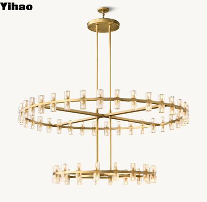 Arcachon LED Round Two Tier Chandelier 60''