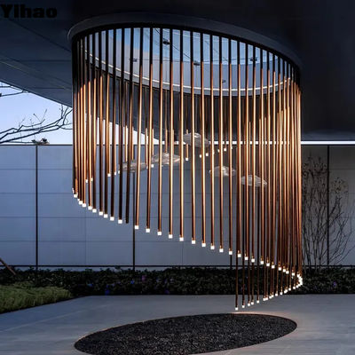 LED Bulb Large High Ceiling Hotel Lobby Chandelier 110V To 240V