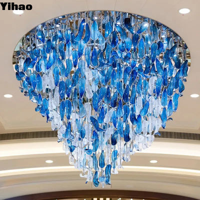 Hotel Lobby Drop Chandelier Lights Stairwell Chandelier Modern OEM ODM