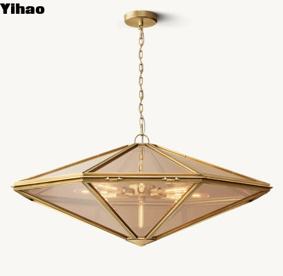 Metal Glass Suspended Helena Pendant Light Contemporary Style