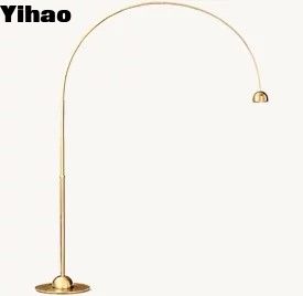 Hardwired 110-120V Brass Arc Floor Lamp Bulb Included
