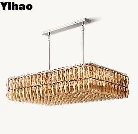 Ceiling Mount Brass LED Foyer Chandelier Foyer Lights Modern Chrome Finish