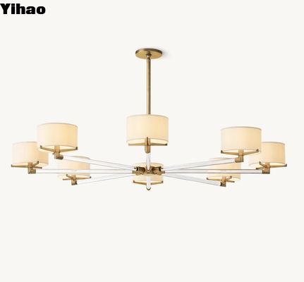 E27/E26 Bulb Type RH Chandelier in Nickel/Brass/Bronze for a Touch of Sophistication
