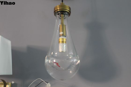 Rain Round Brass Crystal Wall Lamp with Adjustable Lord Demension W12.5cm x D14.5cm x H27cm