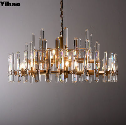 Customizable Color Bloomington Round Chandelier Brass Crystal Demension D 120cm x H 53.5cm