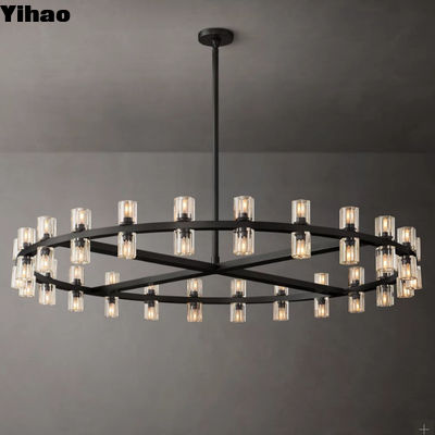 Hot Hanging Glass K5 Crystal Chandelier for Bedroom Villa Living Room Demension D 120CM