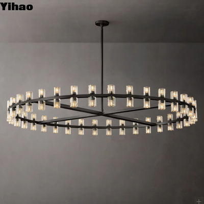 Modern Round Crystal Chandelier for Dining Table Living Room Bedroom Lighting