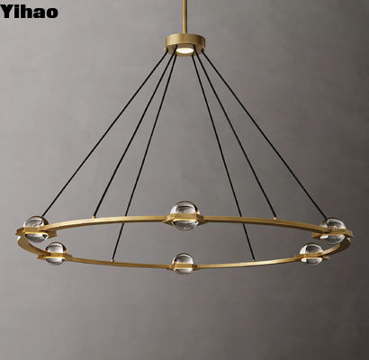 Villa Living Room Crystal Chandelier with Customization Options and Assembly Required