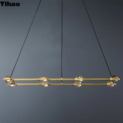 Modern Recutangular Chandelier Indoor Assembly Required for Living Room or Bar