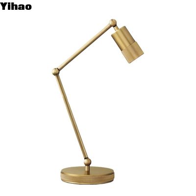 Chrome Finish American Style Brass Lamp , Modern Simple Personality Table Lamp 15 Kg