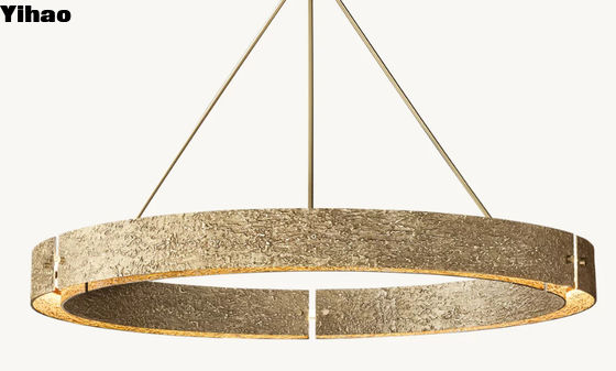 15Kg Round Brass Crystal Chandelier Indoor Chrome Finish Ceiling Mount