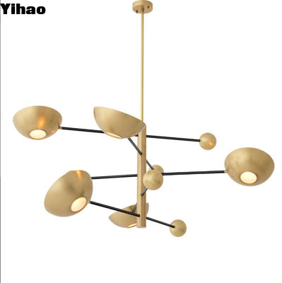 Modern Art Decorative LED Modern Pendant Lights  High Ceiling Round Hotel Luxury Chandelier
