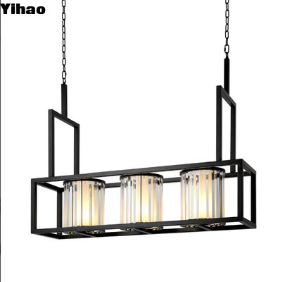 Black Finish Modern Crystal Glass Chandelier For Ceiling Light