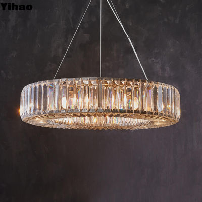 Herodes Pendant Gleaming Crystal Chandelier in Brass for Indoor Spaces
