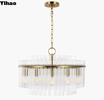 Beckett Medium Chandelier CC12812PN Glass Pendant light