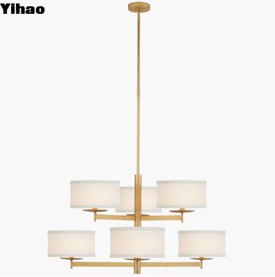 KS 5070 Walker Medium Two Tier Chandelier Gild / Burnished Silver Leaf With 10